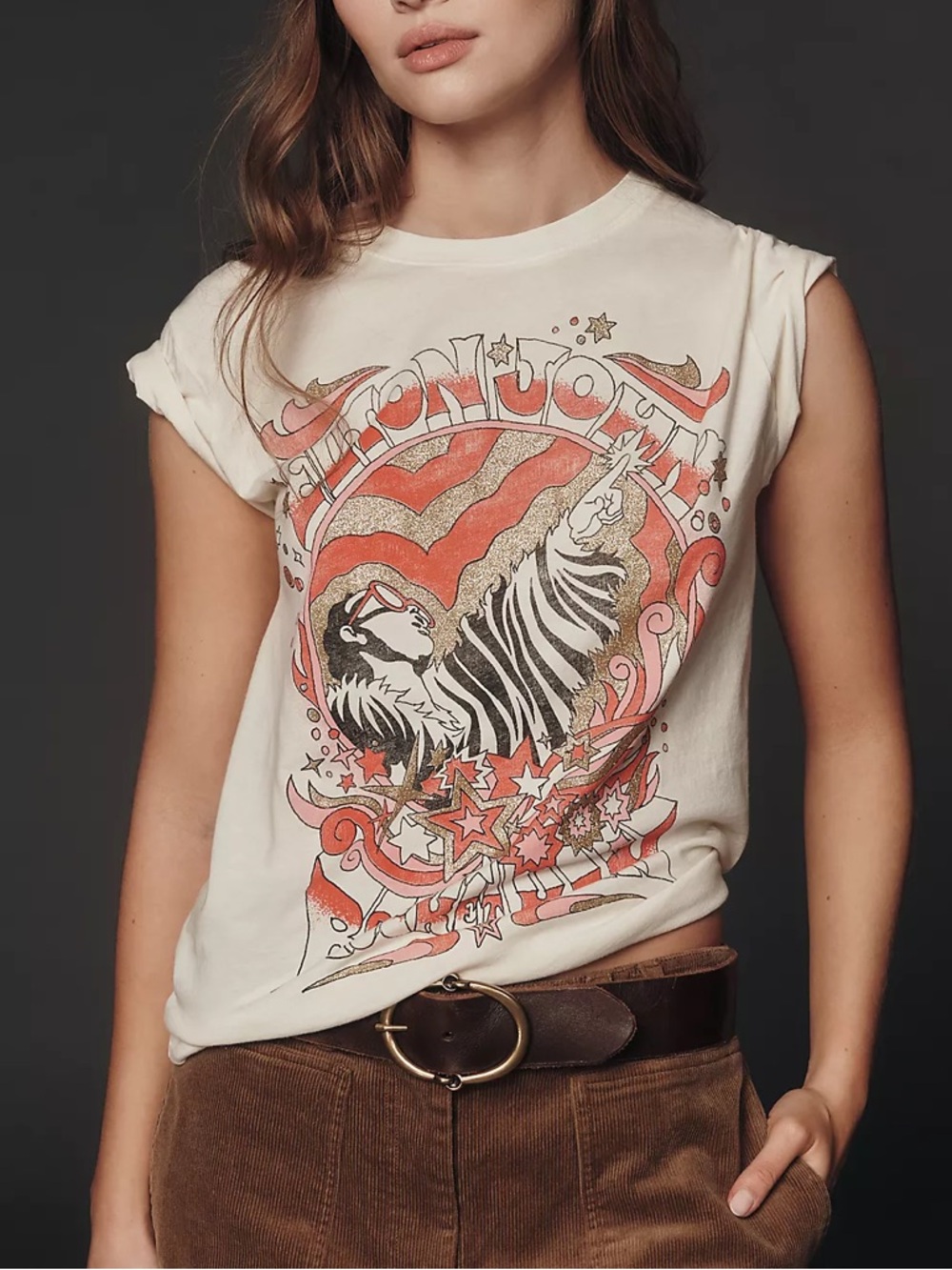 Letluv Elton John Graphic Tee